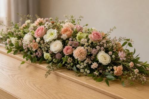 Blommor på kista